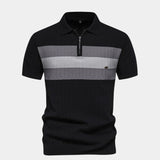 Viktor™ | Polo Slim Clássica com Gola Zíper