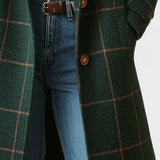 Maria- Elegante casaco em padrão xadrez