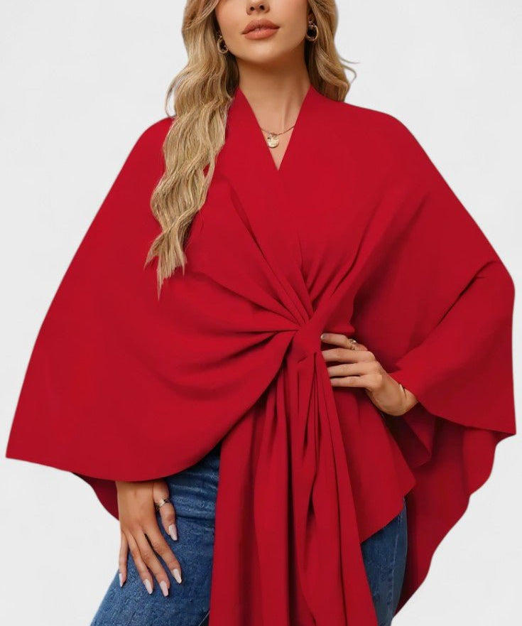 Yvette | Poncho Draperet Elegante