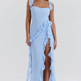 Meissa | Vestido com Volantes Assimétricos