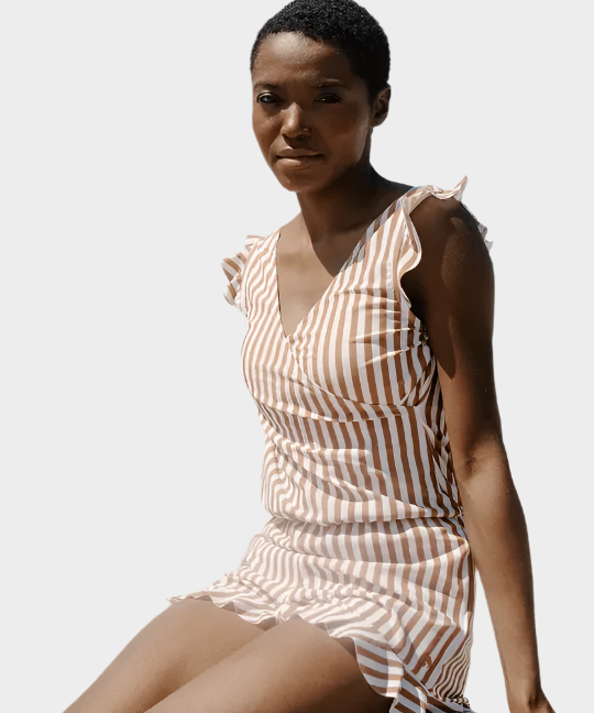 Fato de Banho com Rendas e Suporte para o Peito