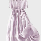 Vestido Clássico com Botões