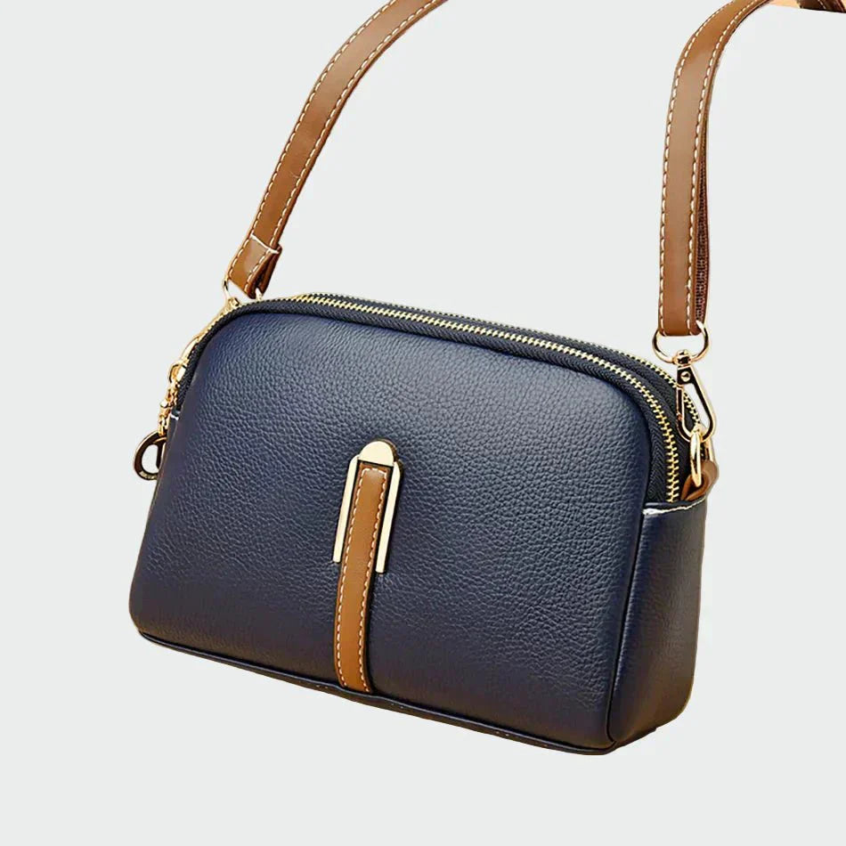 Bolsa de ombro de couro elegante