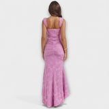 Vestido Longo com Corset Elegante e Refinado