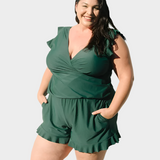 Fato de Banho com Rendas e Suporte para o Peito