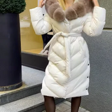 Nova™ | Elegante casaco com gola de pele sintética