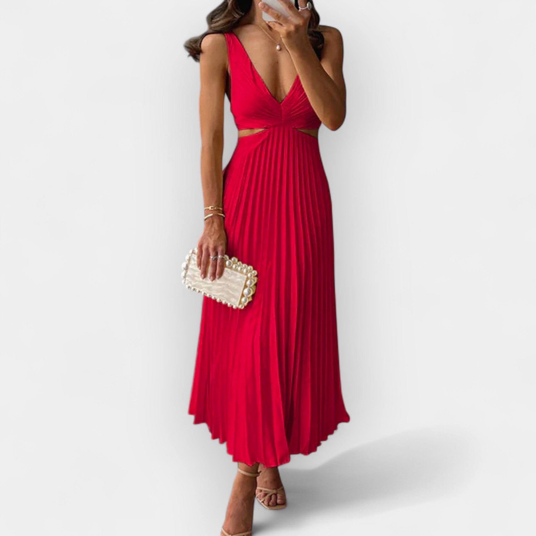 Vestido Midi de Cetim