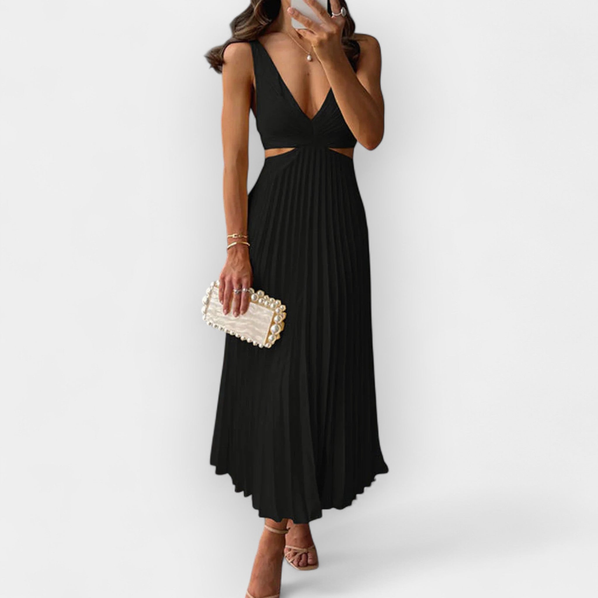 Vestido Midi de Cetim