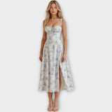 Vestido Midi com Corpete