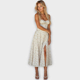 Vestido Midi com Corpete