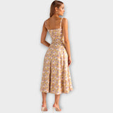 Vestido Midi com Corpete