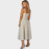 Vestido Midi com Corpete