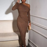 Alina | Vestido Comprido com Brilho