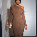 Alina | Vestido Comprido com Brilho