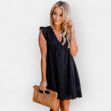 Vestido de Verão com Calções Ocultos e Bolsos