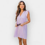 Vestido de Verão com Calções Ocultos e Bolsos