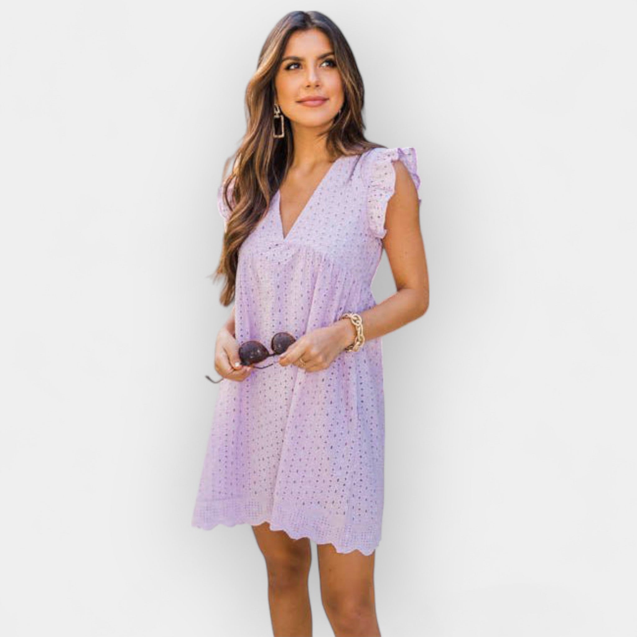 Vestido de Verão com Calções Ocultos e Bolsos