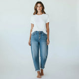 Inês – Jeans de cintura alta relaxed fit